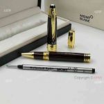 Replica Montblanc John F. Kennedy JFK Black&Gold Rollerball Pen - NEW